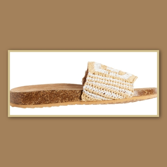 VINTAGE HAVANA MIMI CROCHET SLIDE SANDALS - Picture 3 of 5